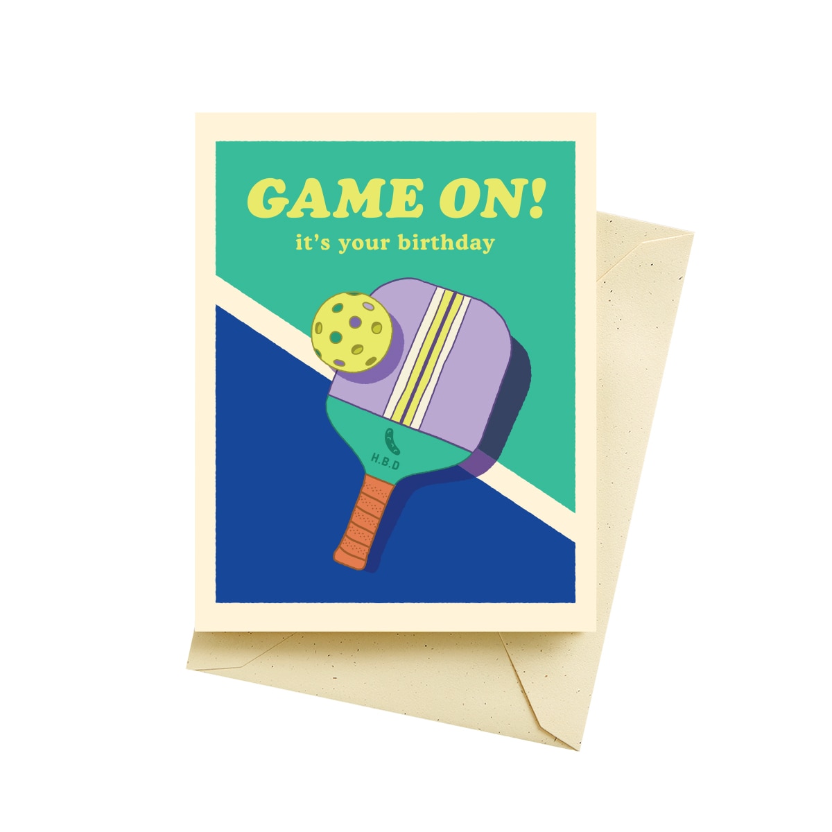 Pickleball birthday card seltzer goods